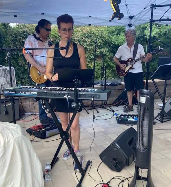 Donny Dark, Kate Dran, Mike Edmondson, The Big Spenders, photo by Joy Pyne